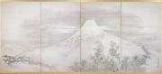 富岳図屛風/梅石図屛風