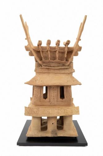 ３分割焼成の家形埴輪