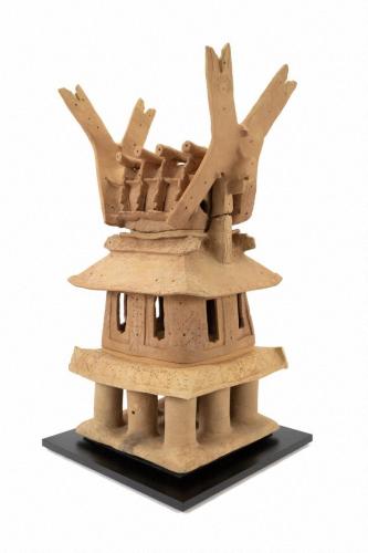 ３分割焼成の家形埴輪