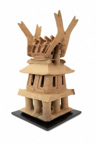 ３分割焼成の家形埴輪