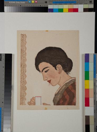 『今代婦人八態』のうち コーヒー　