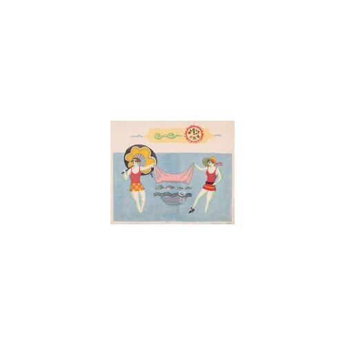 ［魚を漁る二人の女性］