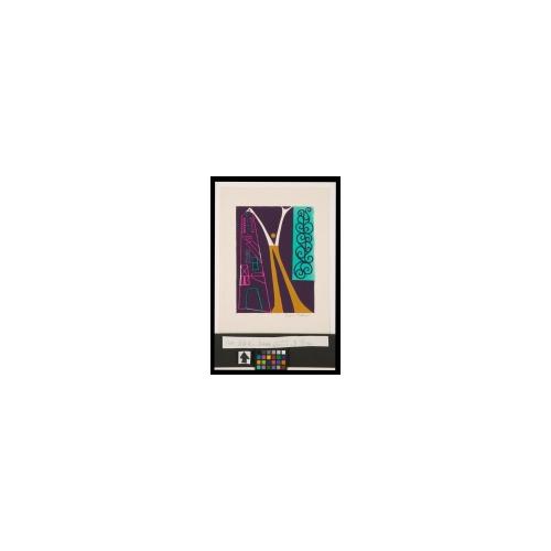 高井貞二石版画集『ニューヨーク』 8 「ストリートシーン」