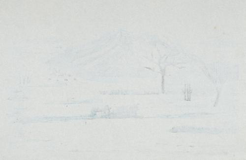 ［馬橇が通る風景］