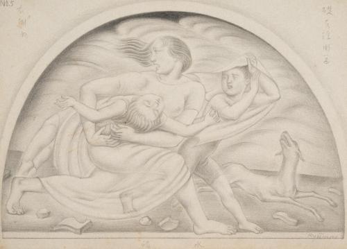 第六図「水禍」 / 礎石浮彫(2) / NO.5 右側面