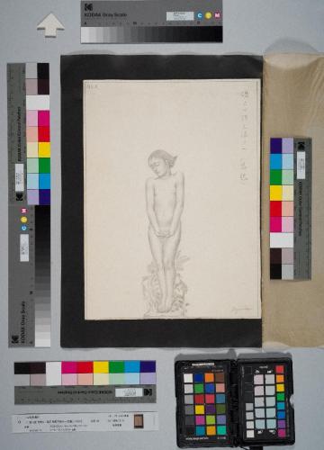 第八図「悲愁」 / 礎石四隅立像の一(悲愁) / NO.8