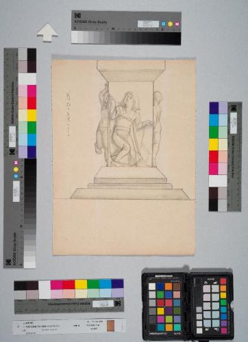 五族［大東亜民俗共和塔マケット］デッサン