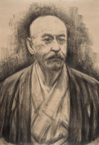 南方熊楠像デッサン