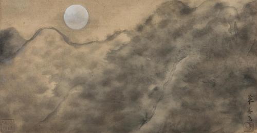 仲秋月明之図