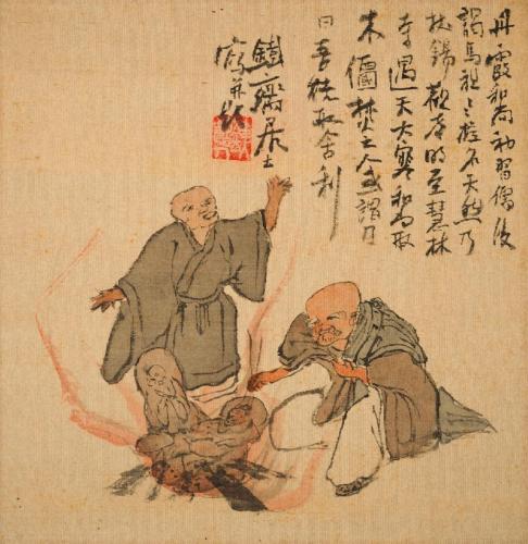 丹霞和尚焚仏之図