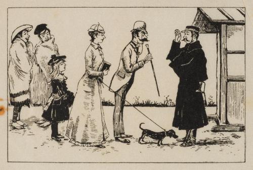 警官のたぼう：英語はからきしだが、ポリスマンは外国人のお訊ねには答えねばならぬ。