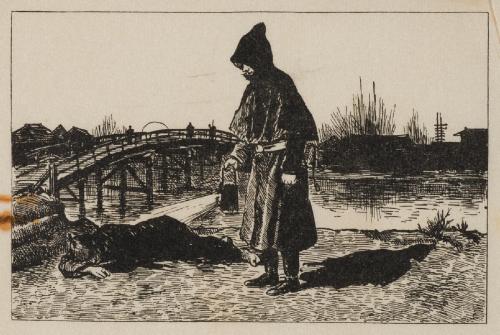 警官のたぼう：夜の巡回。警官は酔っぱらいにも気を配る。