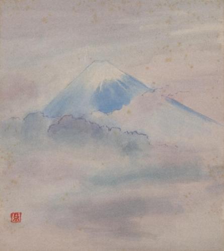 色紙　富士