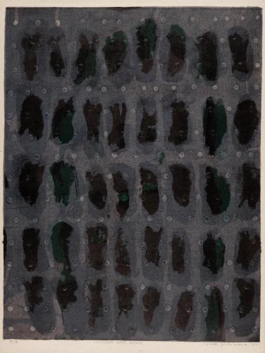 リトグラフ・グレー・グリーン