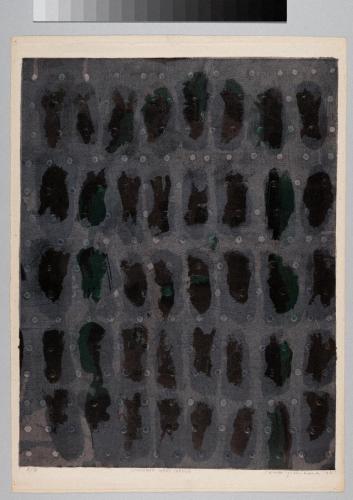 リトグラフ・グレー・グリーン