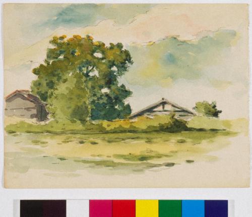 風景［徳義中学時代デッサン帳より］　