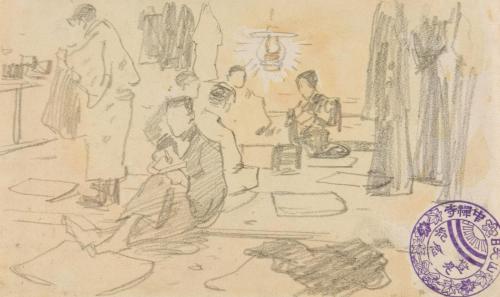 [日光旅行絵日記]［旅館にて］