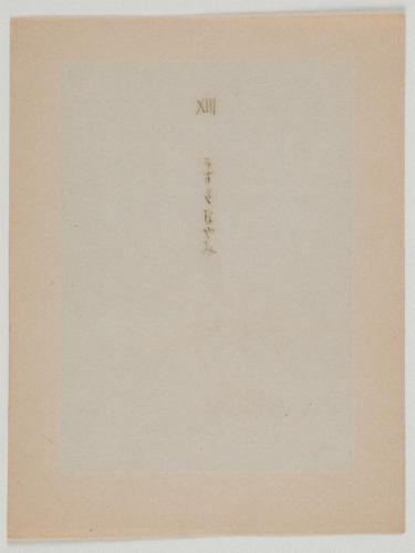 『心原幽趣 I』 「XIII うすきなやみ」