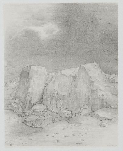 ……そして彼は、不毛の起伏の多い原野を認める（『聖アントワーヌの誘惑』第3集より）