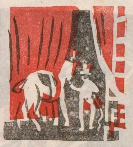 雑誌『版藝術』第3巻第4号川西英版画集7「曲馬 I」