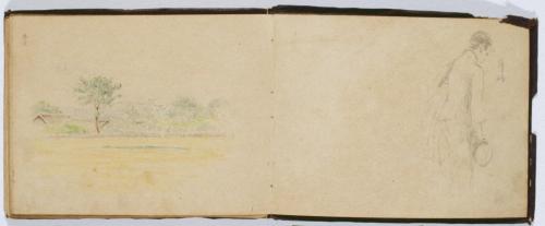 [スケッチブック] （右）年始 （左）麦浪