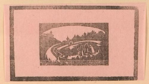 雑誌『版藝術』第1年第8号11月号特集13影絵芝居4「祈り。･･･墓」