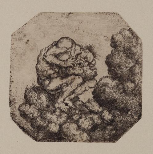 『天地創造』より石を噛む人