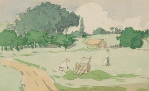 『未知草カード』[第一]より[農地風景]