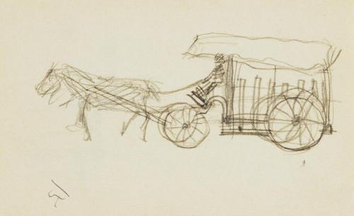 『未知草カード』[第二]より［荷馬車］