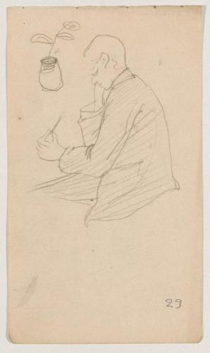 『未知草カード』[第二]より［横からみた人物］