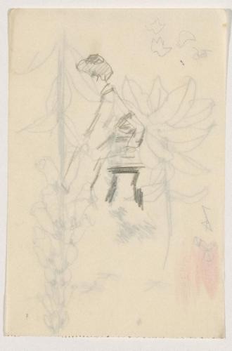 『未知草カード』[第二]より22［椅子にかける婦人］