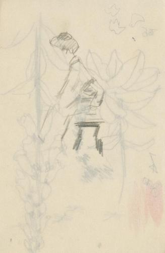 『未知草カード』[第二]より22［椅子にかける婦人］