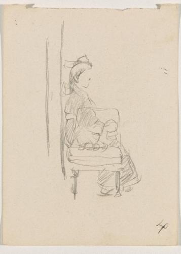 『未知草カード』[第五]より4［リボンをつけた娘］