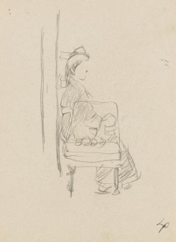 『未知草カード』[第五]より4［リボンをつけた娘］