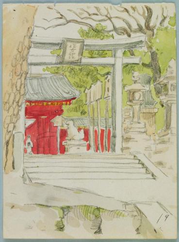 『未知草カード』[第五]より19［住吉神社］