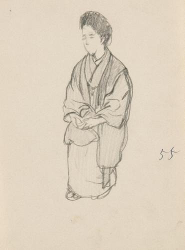 『未知草カード』[第五]より55［婦人］