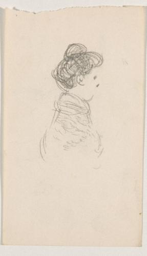 『未知草カード』第四より［丸まげの女］