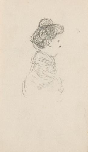 『未知草カード』第四より［丸まげの女］