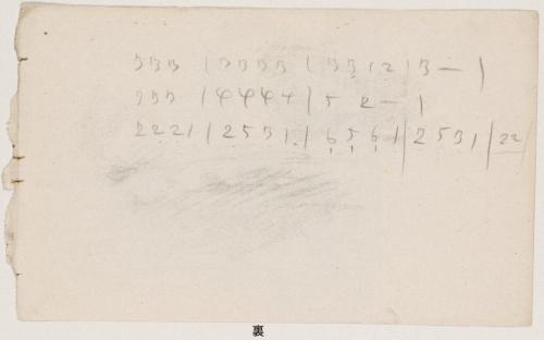 『未知草カード』第四より「四十五、田舎芝居にて」