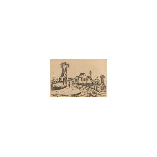 雑誌『新版画』第3号 11 築地あかつき橋