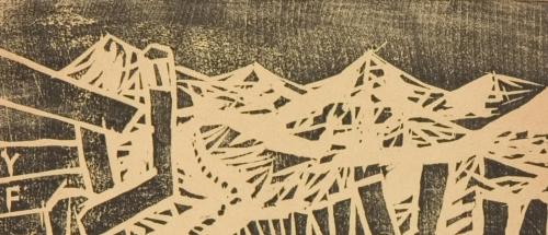 雑誌『新版画』第6号 国立公園特輯号 9 やま・やま