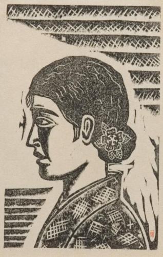 雑誌『白と黒』（第１次）第23号11「婦人像」