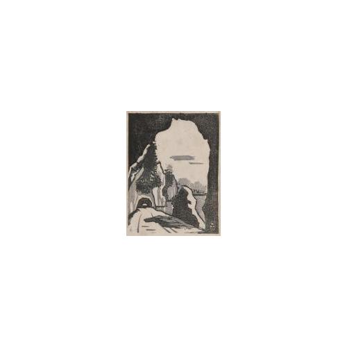 版画誌『九州版画』第20号5「青洞門」