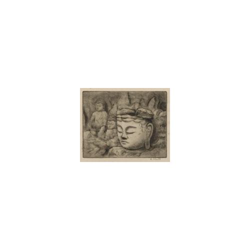 版画誌『九州版画』第20号11「深田石佛」