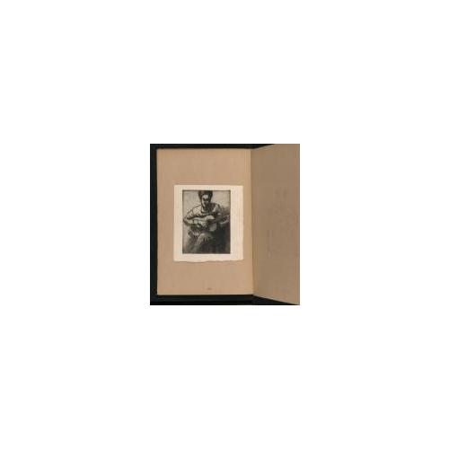 版画誌『九州版画』第22号11「楽器を持つ男」