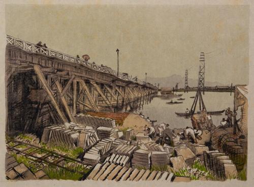 画集新潟風景新潟旧万代橋