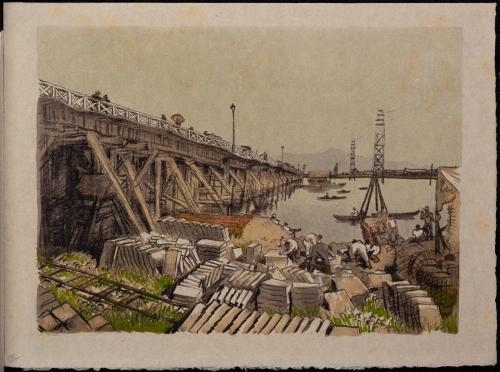 画集新潟風景新潟旧万代橋