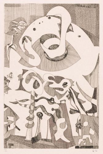 版画集『瑛九・銅版画 SCALE I』 5 都会