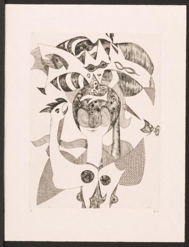 版画集『瑛九・銅版画 SCALE I』 6 天女