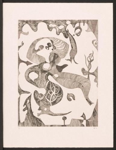 版画集『瑛九・銅版画 SCALE I』 13 小さな人魚